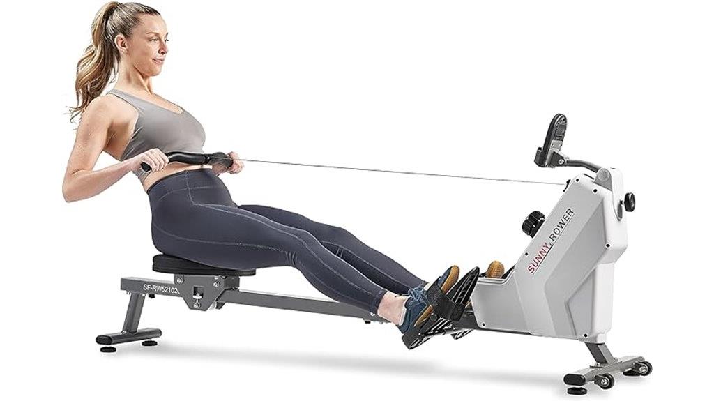 magnetic resistance rowing machine