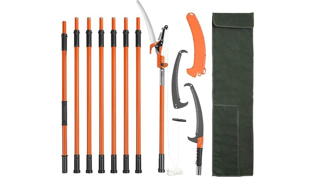manual pole saw trimming