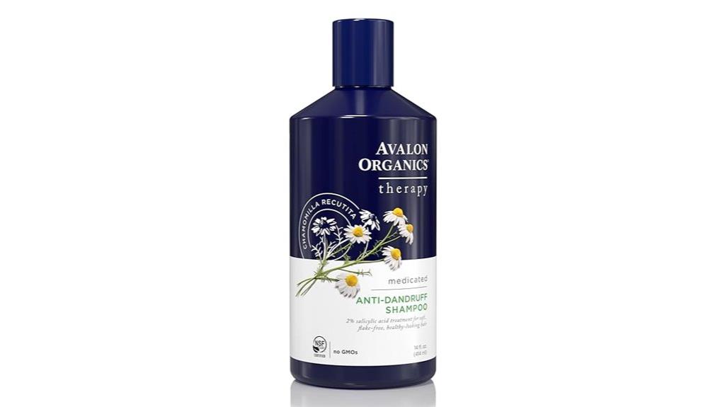 medicated dandruff shampoo bottle