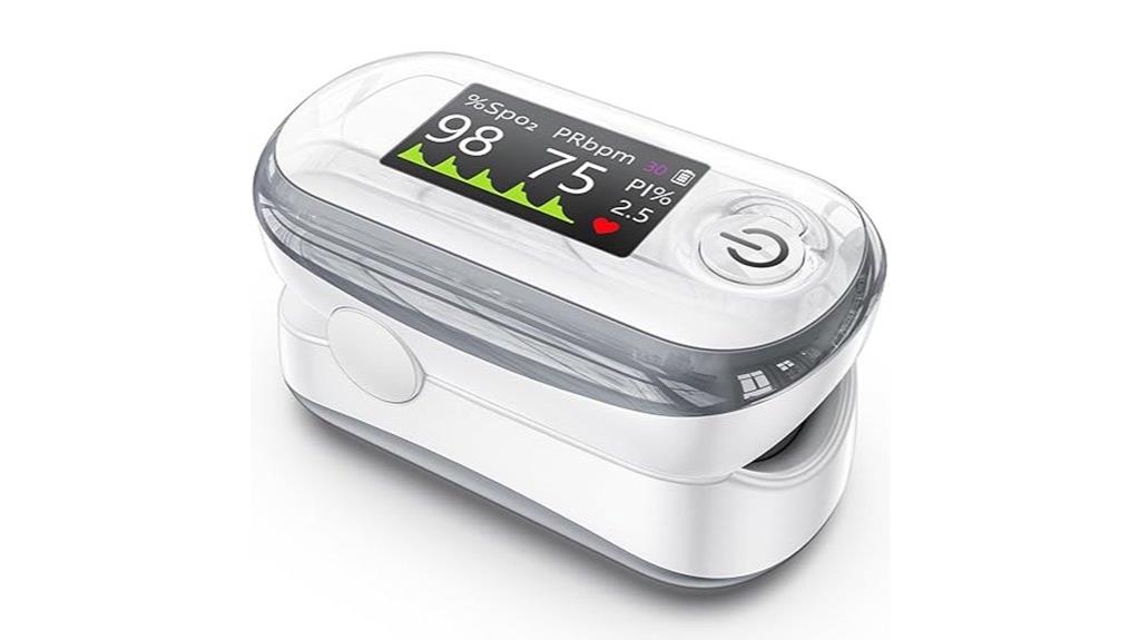 oxygen monitor with screen