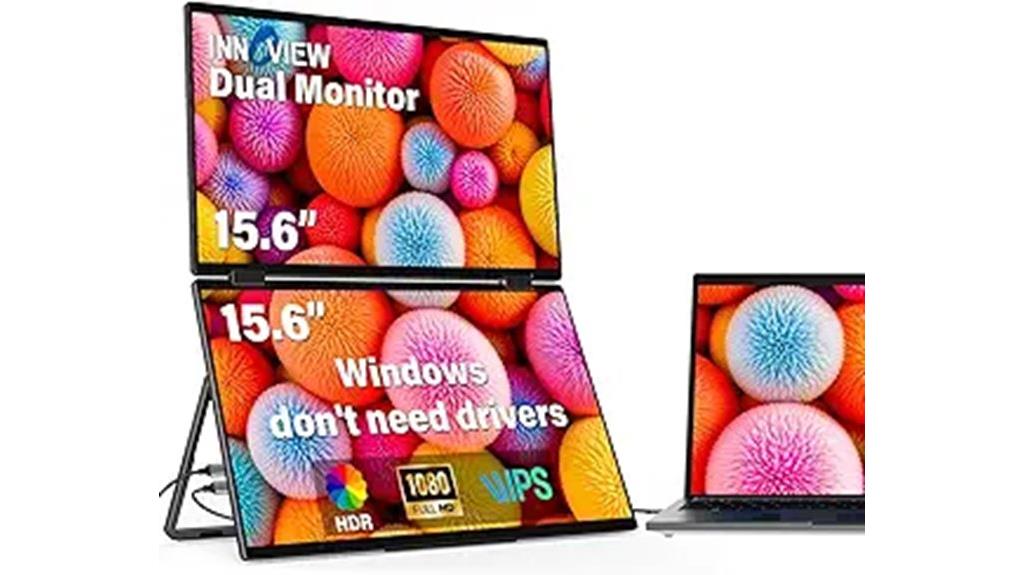 portable dual screen monitor