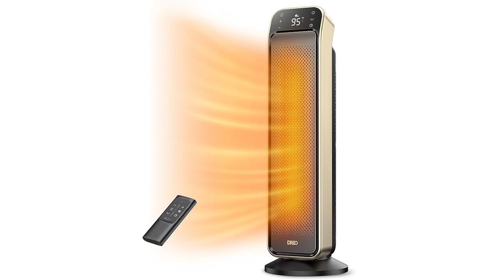 portable heater with remote