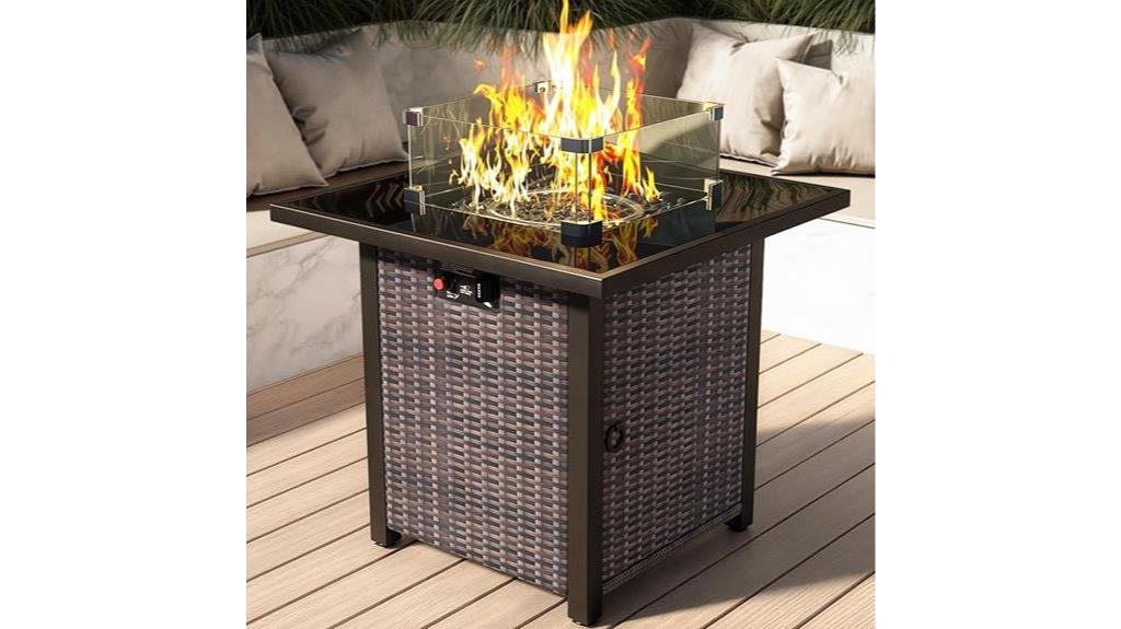propane fire pit table