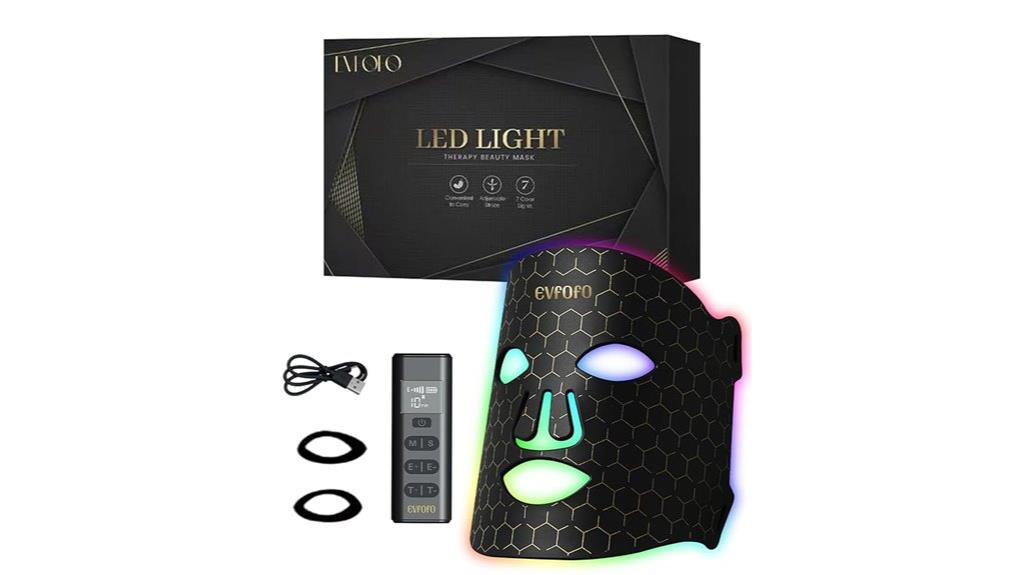 red light facial mask