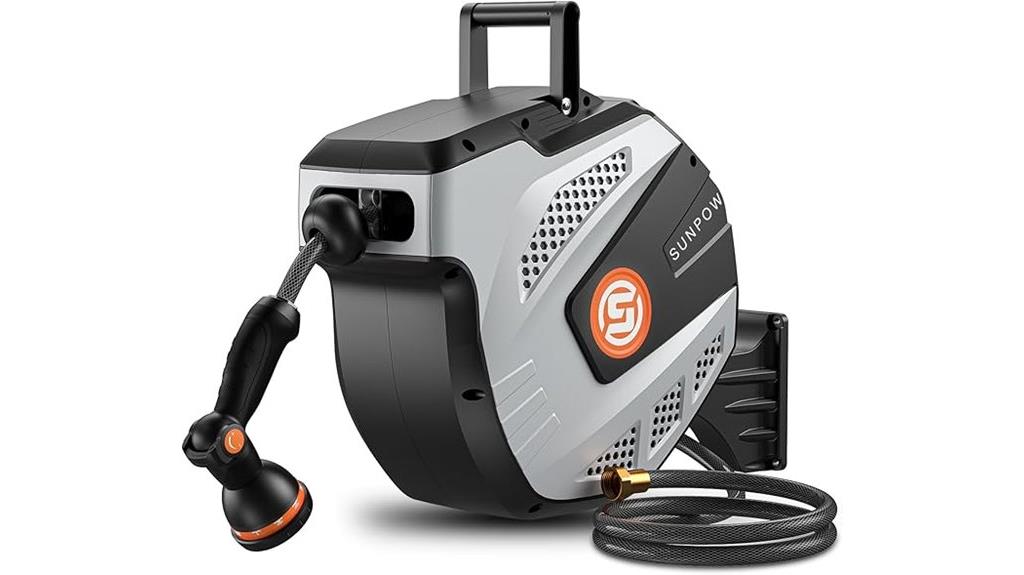retractable garden hose reel