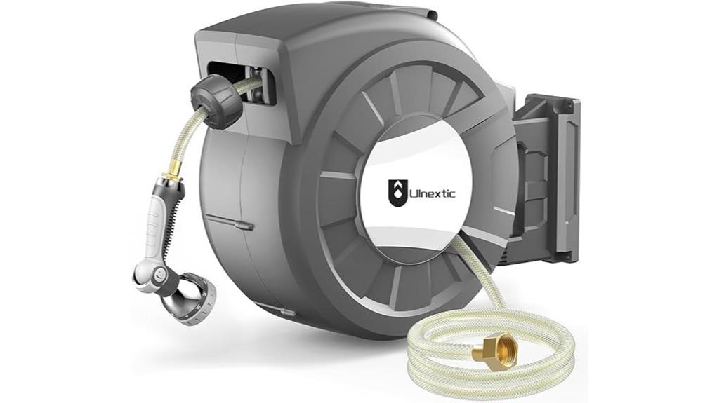 retractable wall mounted hose