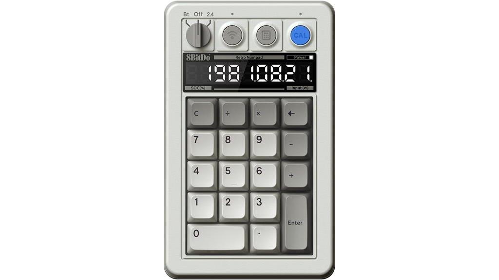 retro 8 key mechanical numpad