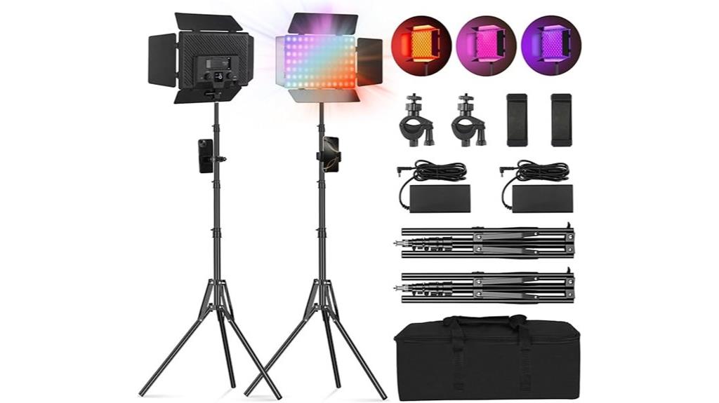 rgb led video lights