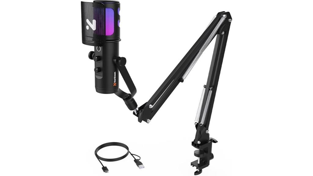 rgb microphone with noise cancellation