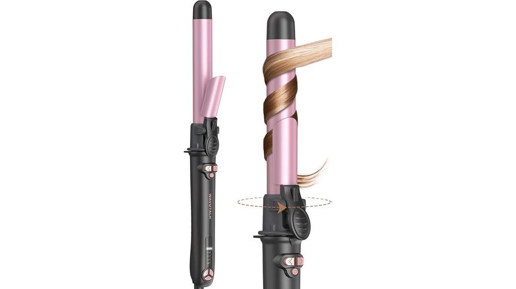 rotating barrel curling iron