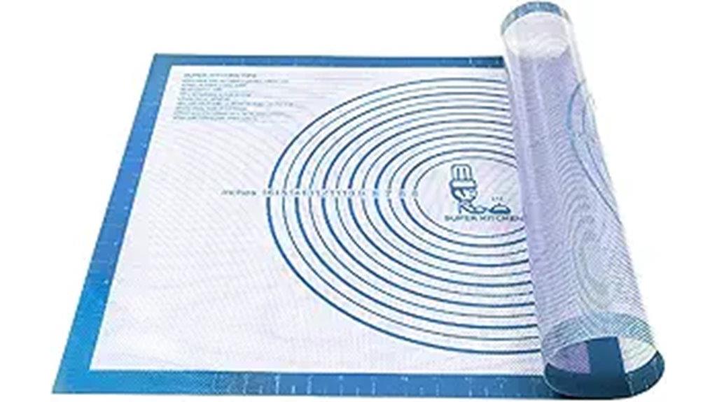 silicone baking mat measurements