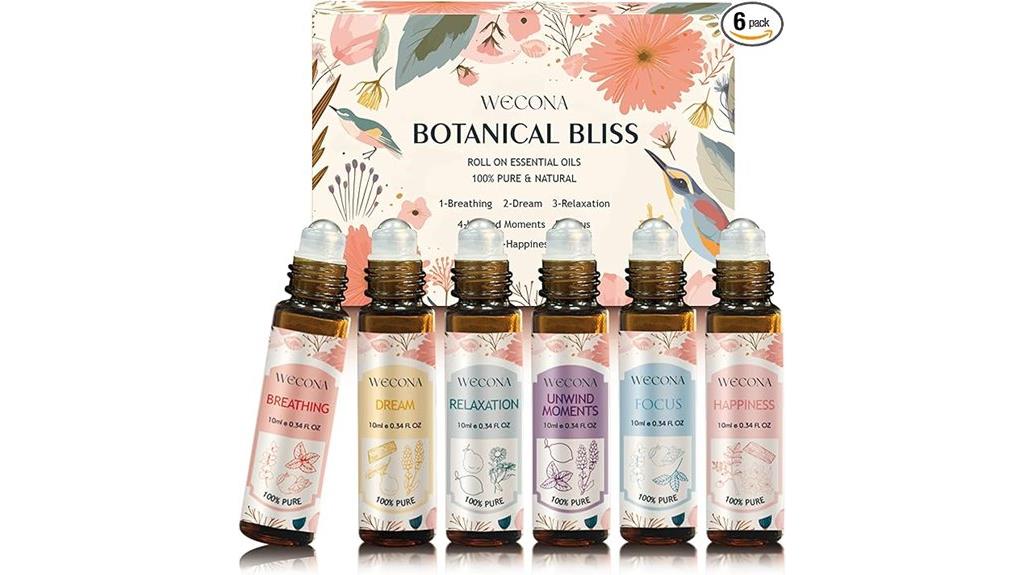 six 10ml essential oils