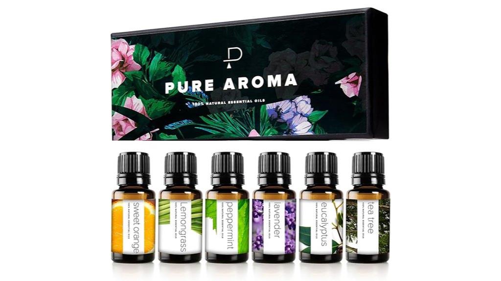 six pack pure aroma oils