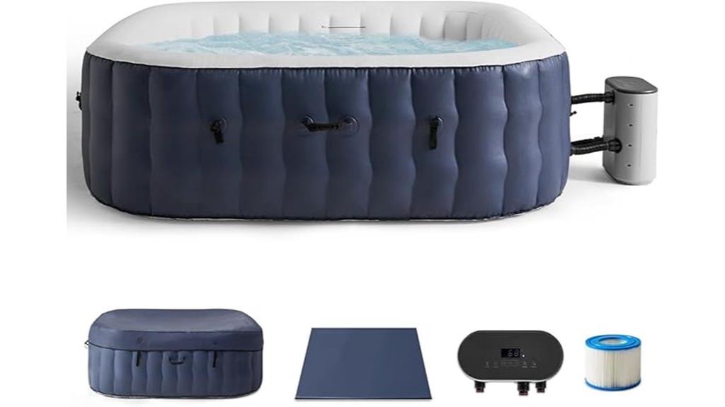 six person inflatable hot tub