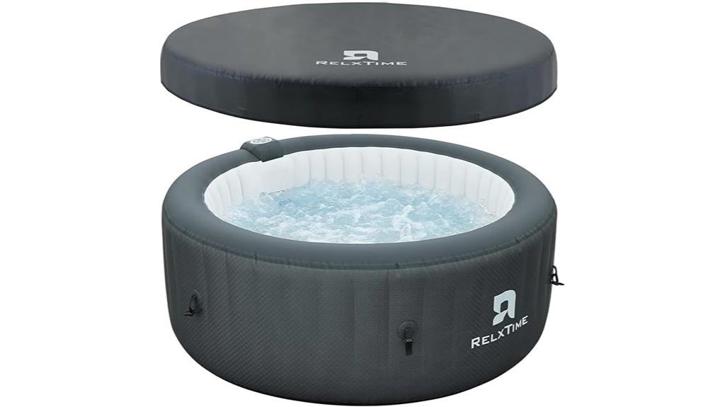 small inflatable hot tub