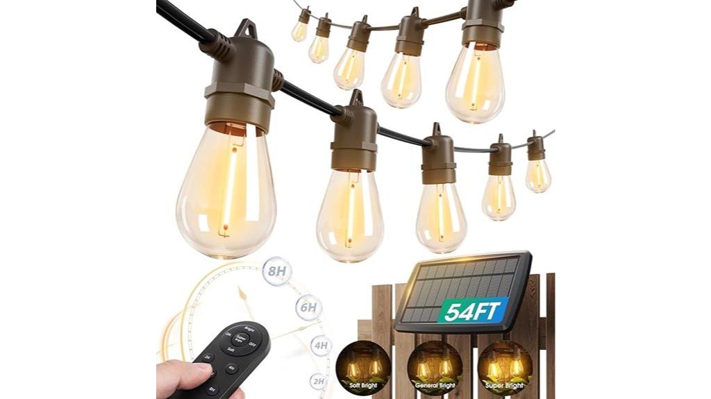 solar string lights with remote