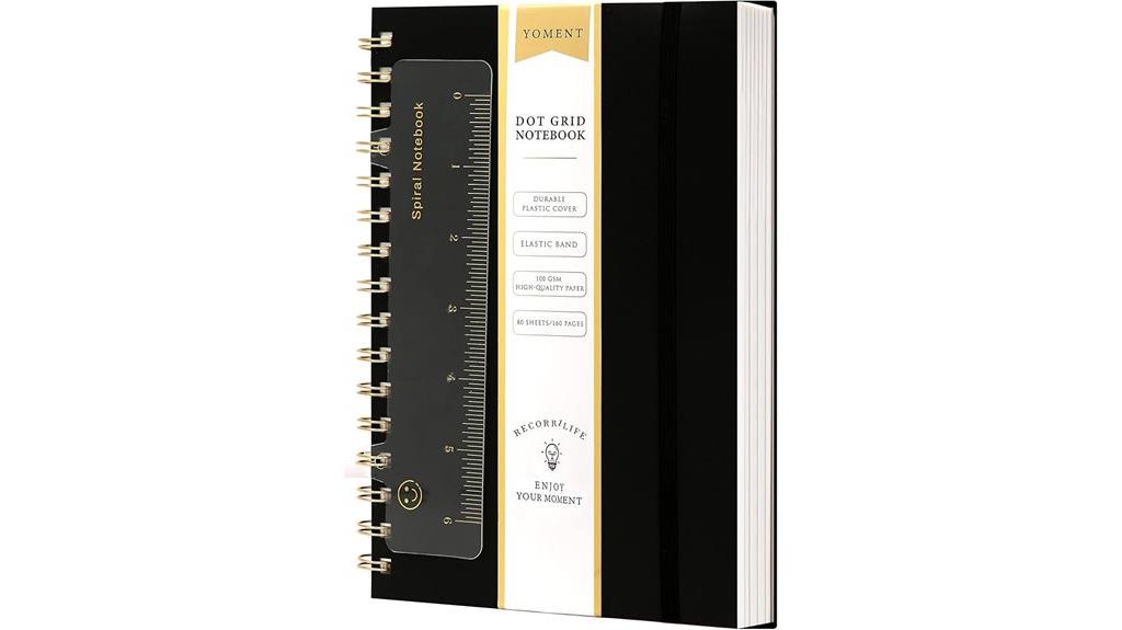 spiral dot grid notebook