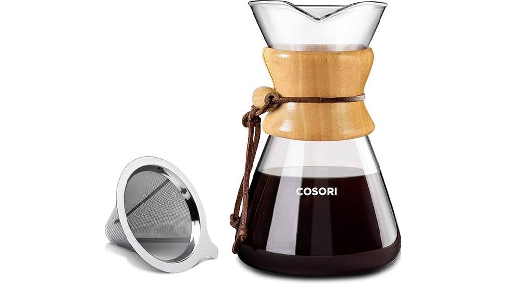 stainless steel 8 cup brew