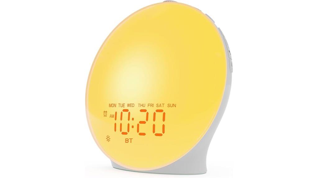 sunrise clock with speakers