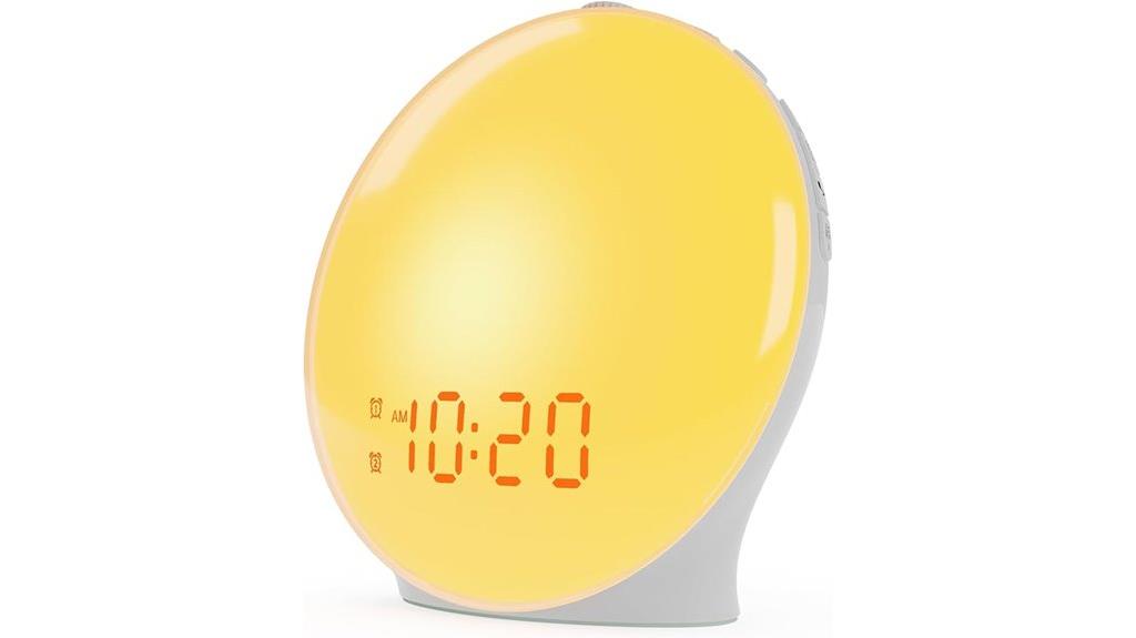 sunrise simulation wake up clock