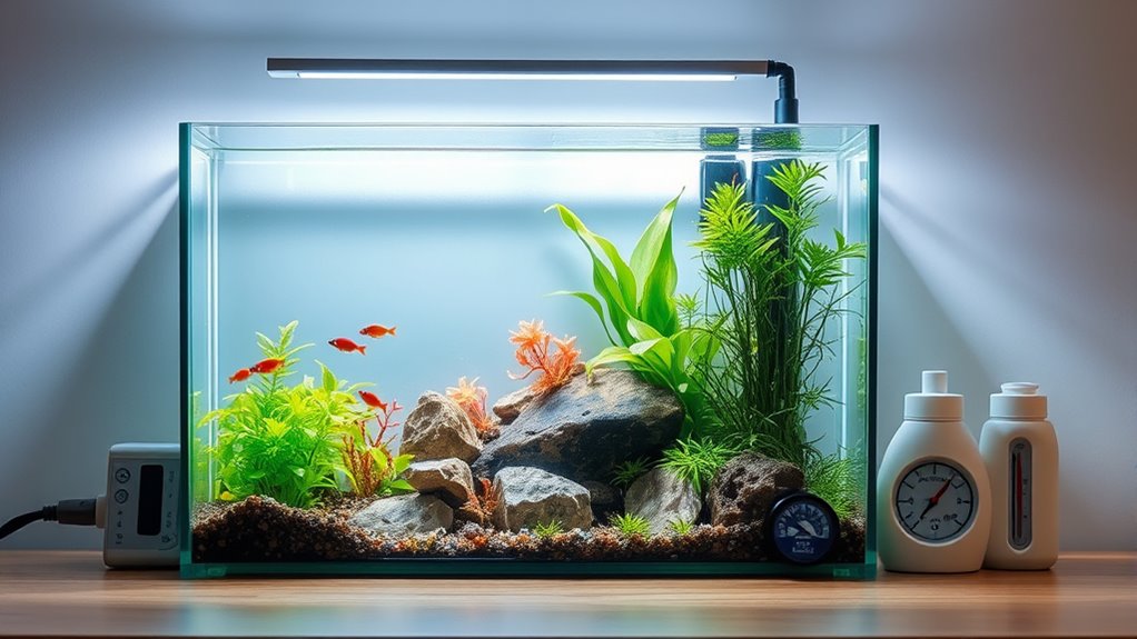 tank size and equipment