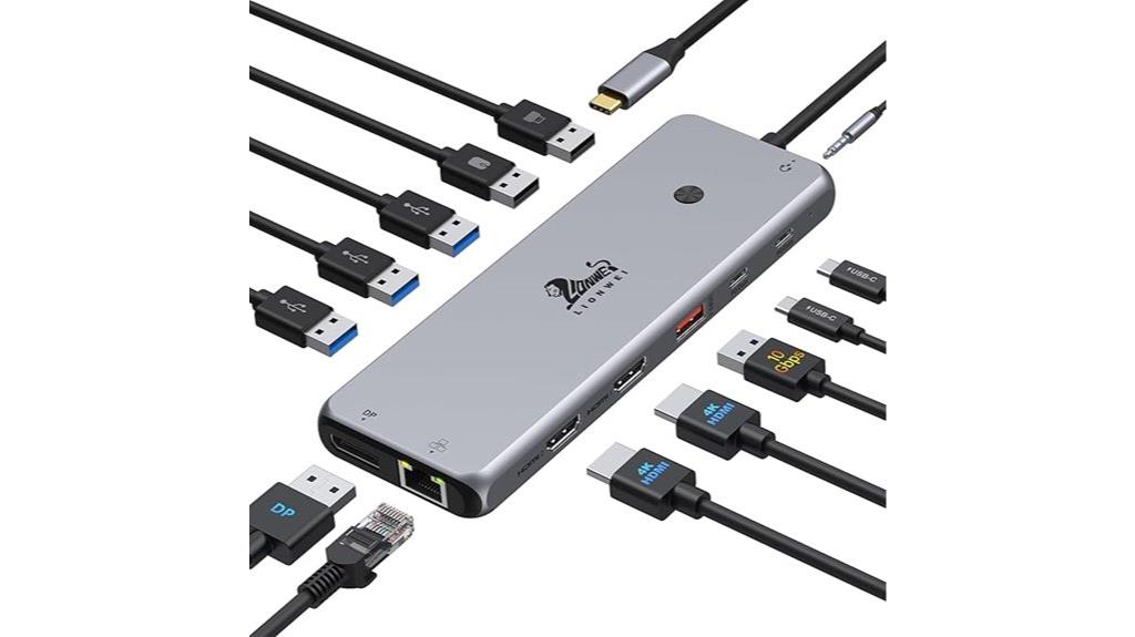 thirteen in one usb dock