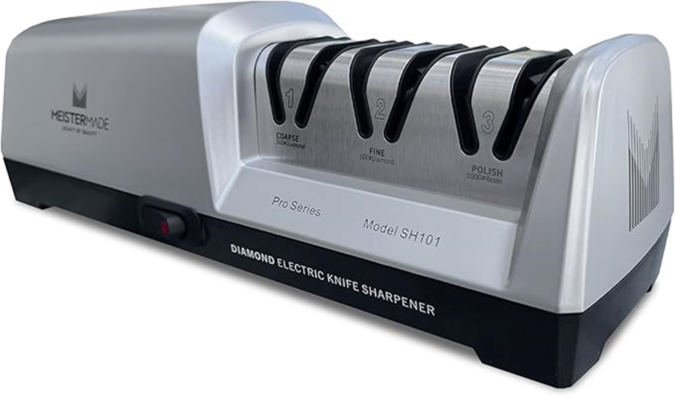 three stage electric sharpener