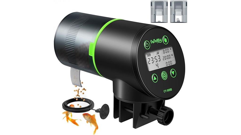 timed fish food dispenser