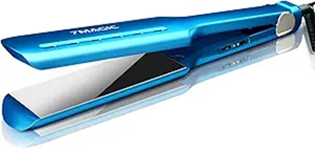 titanium flat iron wide