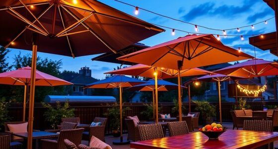 top 14 illuminated patio umbrellas