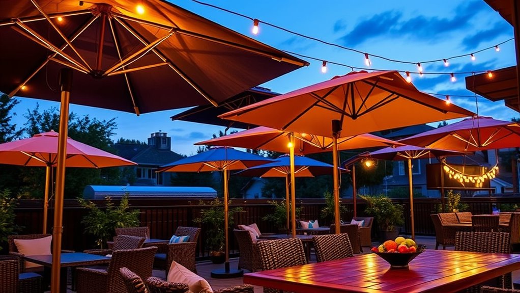 top 14 illuminated patio umbrellas