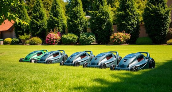 top battery lawn mowers