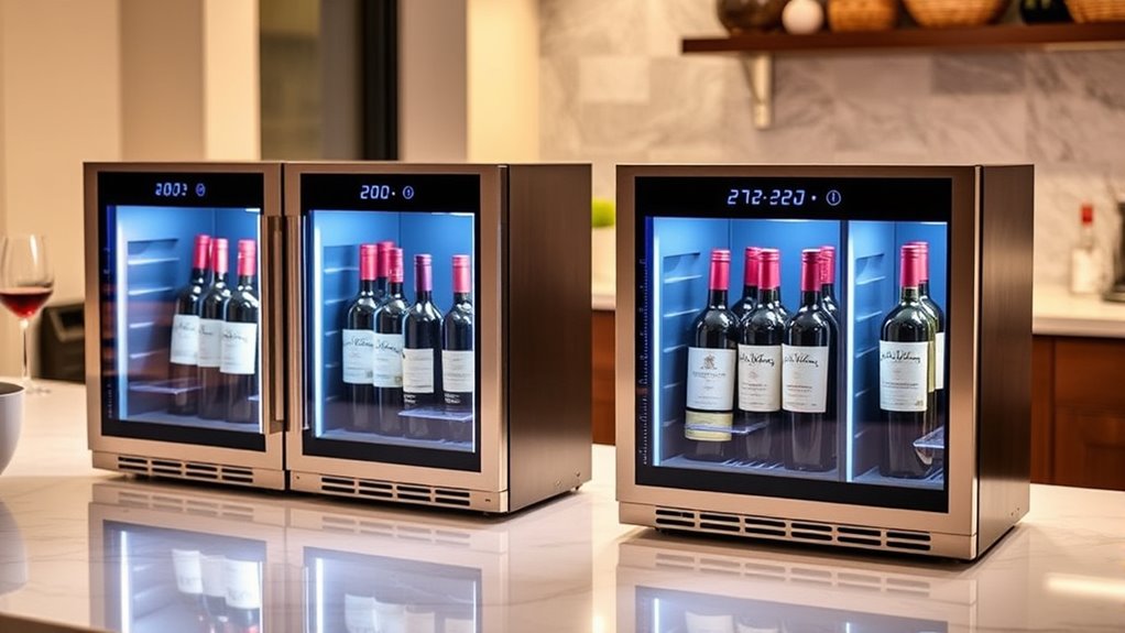 top dual zone wine coolers