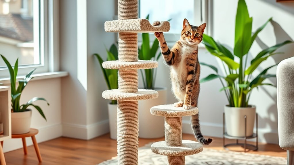 top tall cat scratching posts