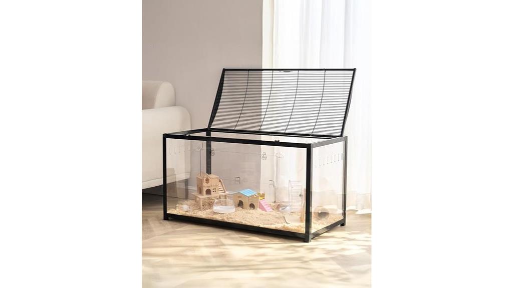 transparent 360 hamster cage