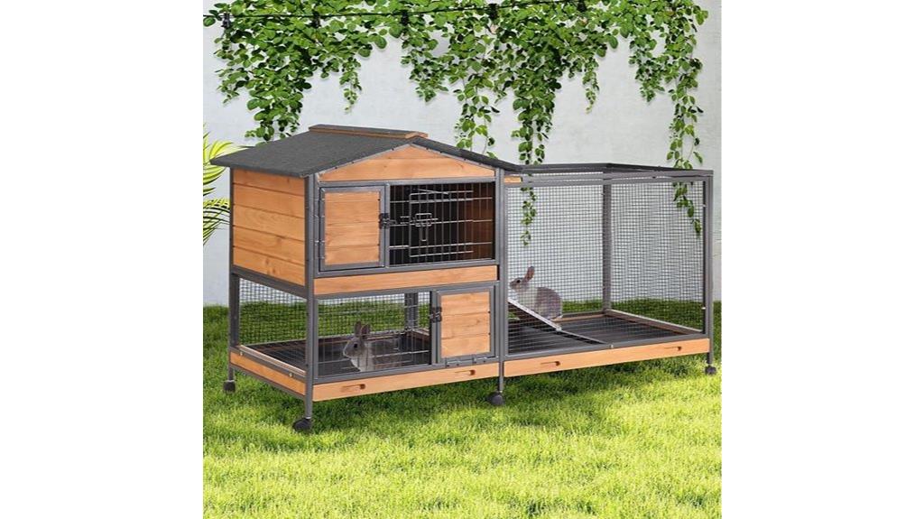 two story rabbit hutch
