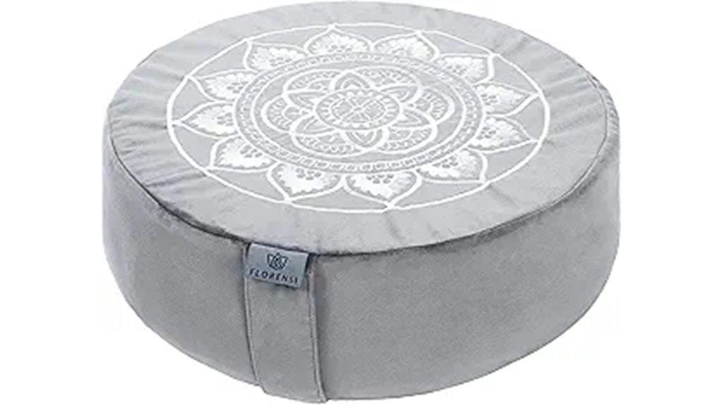 velvet cover meditation pillow