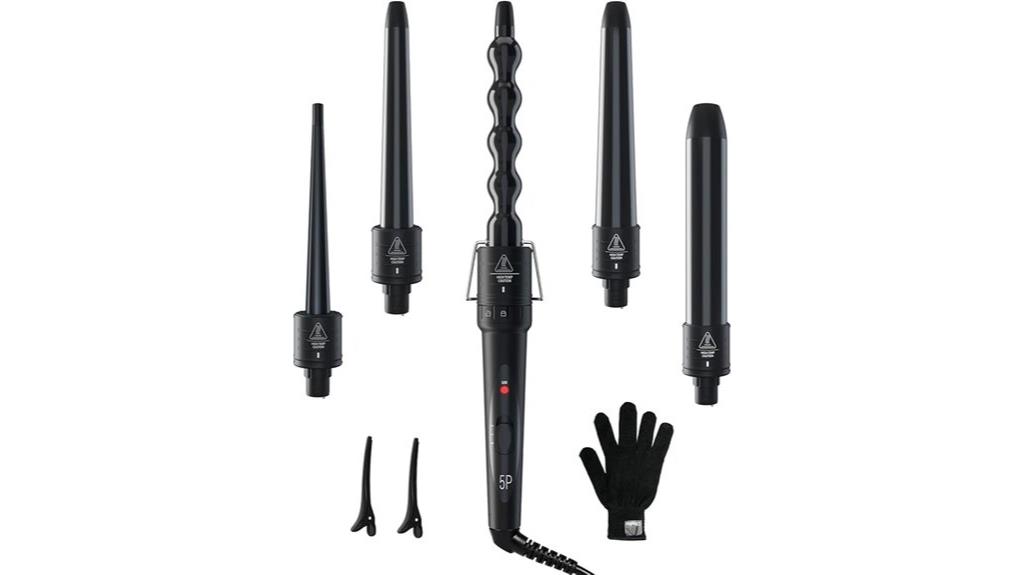 versatile 5 bar curling wand