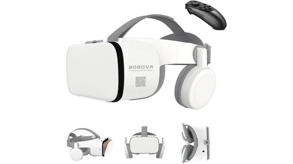 vr headset with remote
