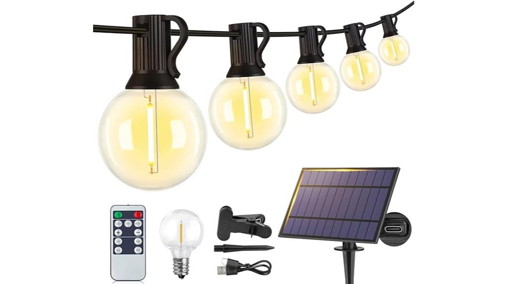waterproof dimmable solar string