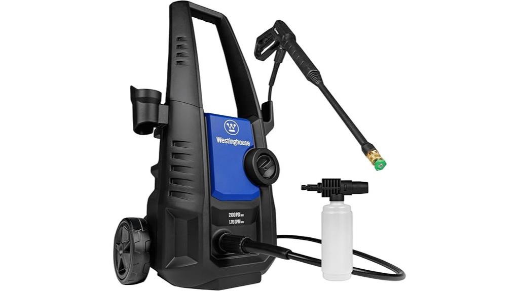 westinghouse pressure washer specs