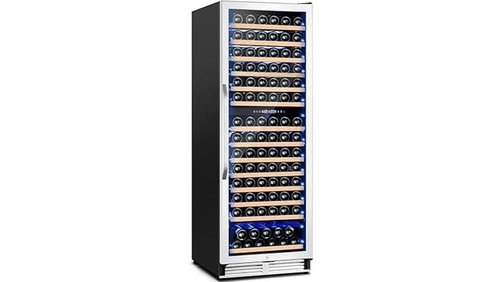 wine fridge with lock