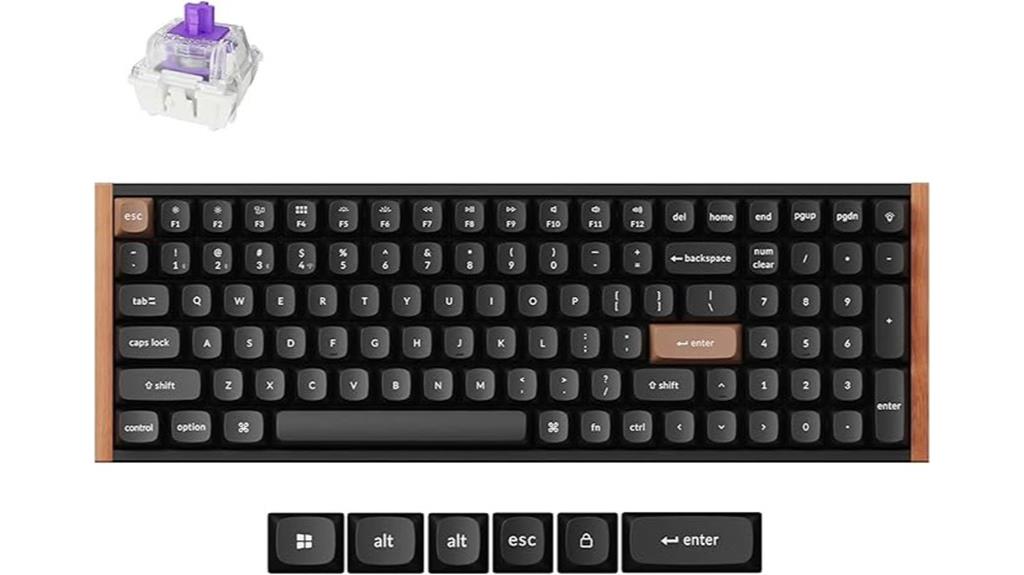 wireless mechanical keyboard with numpad