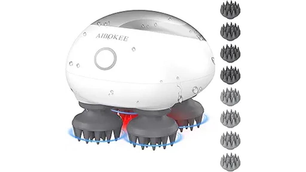 wireless waterproof hair massager