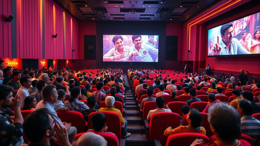 digital screens modern theaters