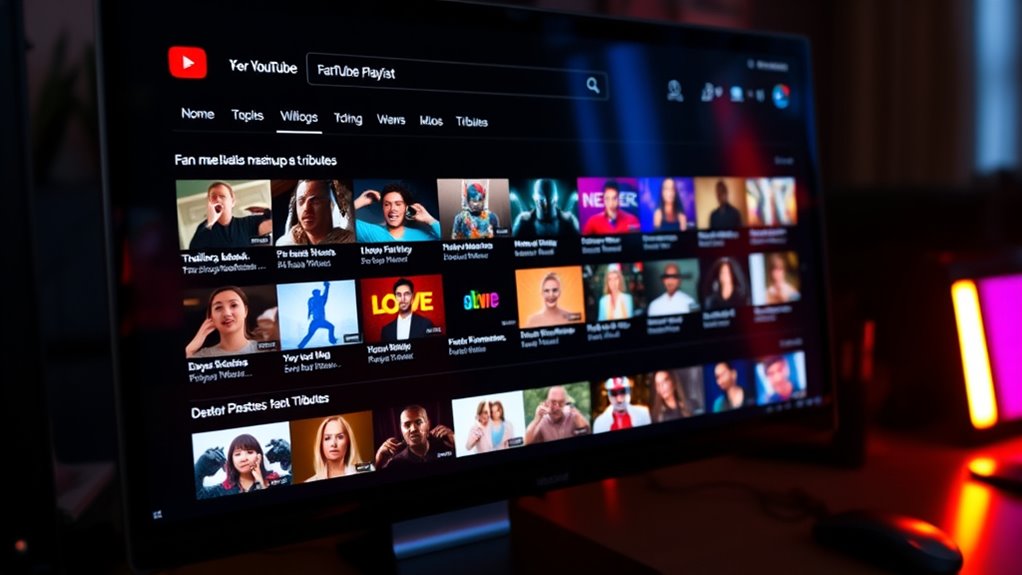 fan created tribute videos