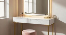 affordable illuminated vanity desks