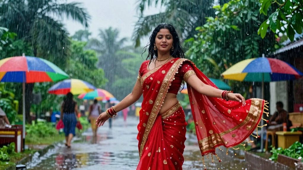 bollywood monsoon romance imagery