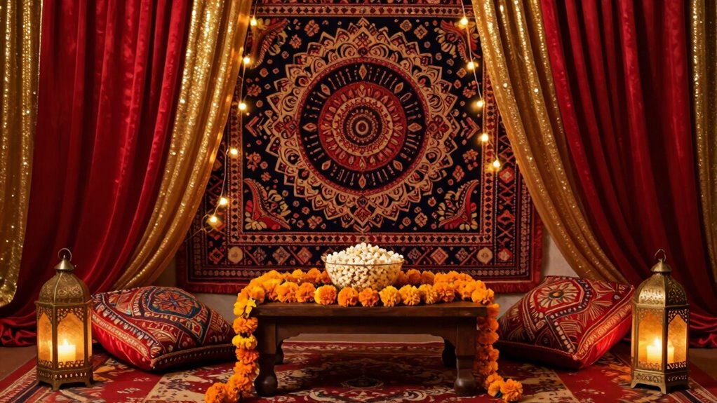 bollywood movie night decor