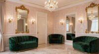 color palettes enhance glam space